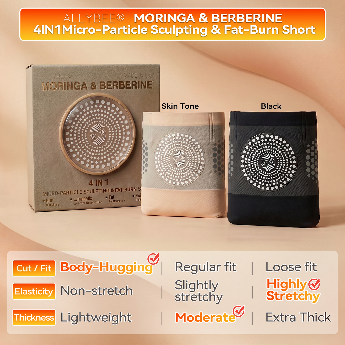 ✨Limited Special Offer｜Moringa & Berberine Body Shaping Shorts On Sale